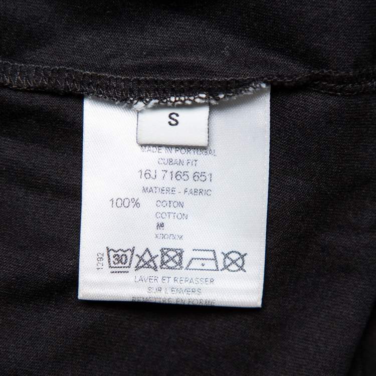 Pre Owned Givenchy Black Star Print Cotton Crewneck T-Shirt S