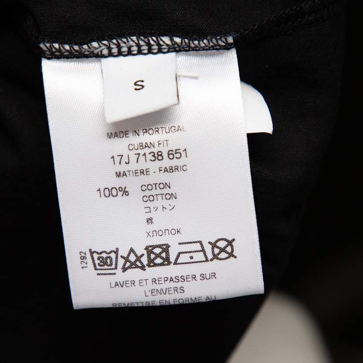 Pre Owned Givenchy Black Cotton Realize Crew Neck T-Shirt S