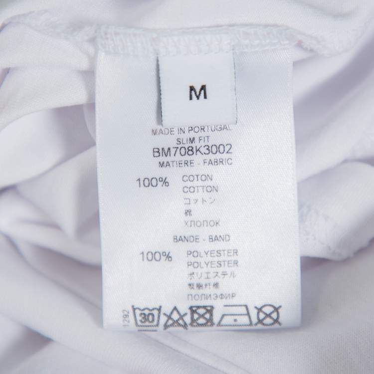 Pre Owned Givenchy White Cotton Crewneck T-Shirt M