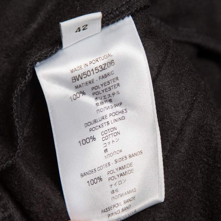 Pre Owned Givenchy Black Jersey Side Stripe Band Detail Track Pants L