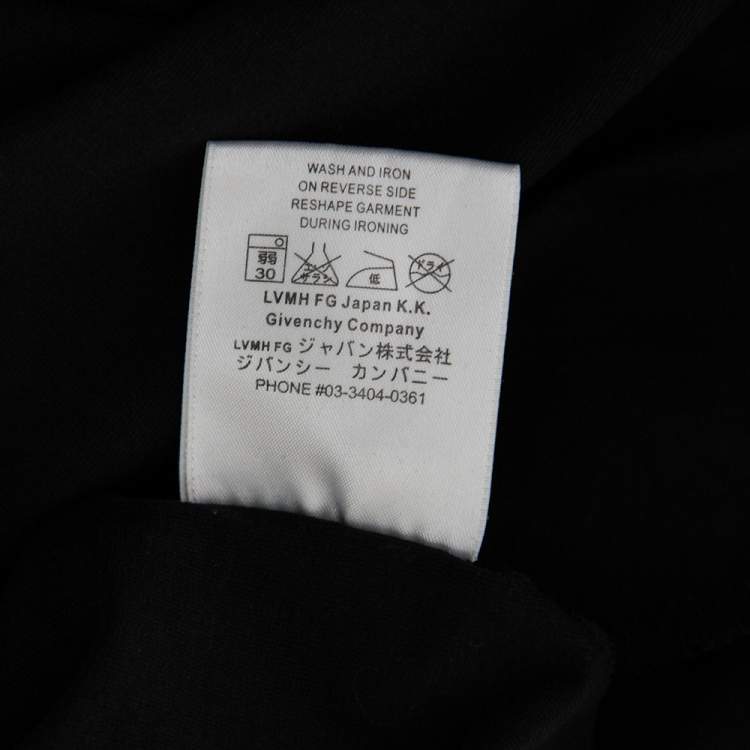 Pre Owned Givenchy Black Rottweiler Print Cotton Jersey Crew Neck T-Shirt S