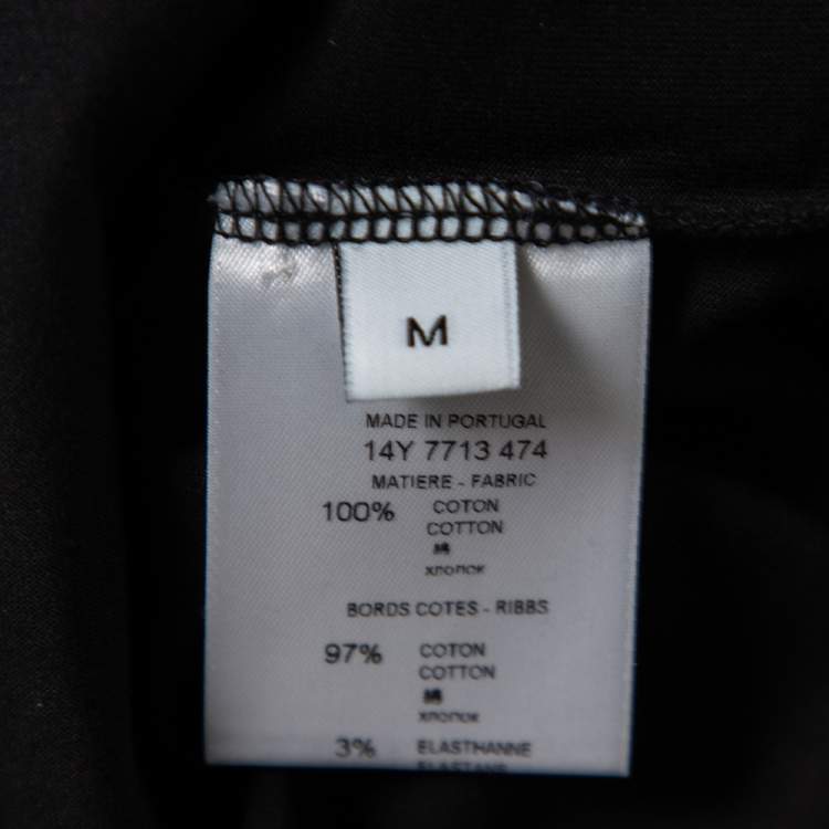 Pre Owned Givenchy Black Shark and Mermaid Print Cotton Oversized T-Shirt M 