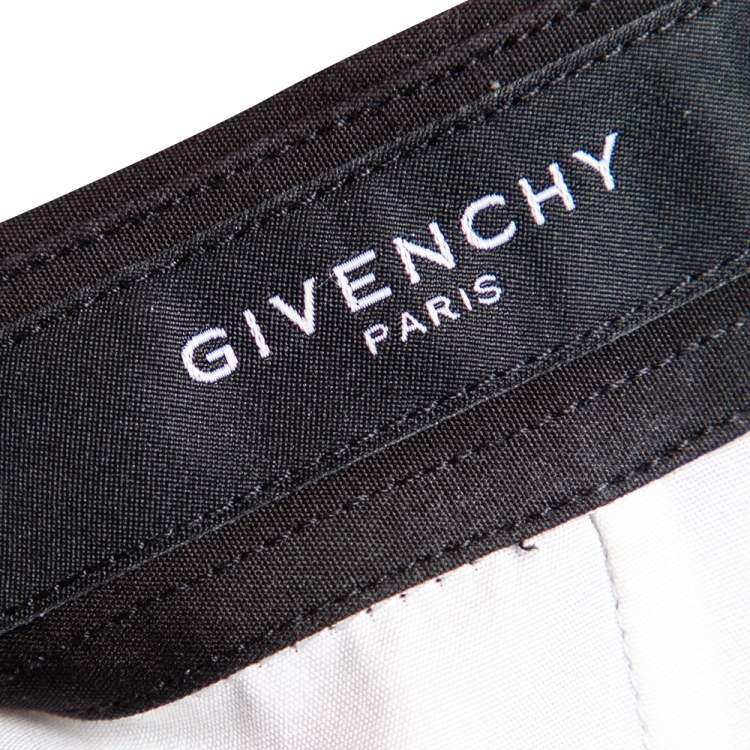 Pre Owned Givenchy White & Black Cotton Button Front Shirt M