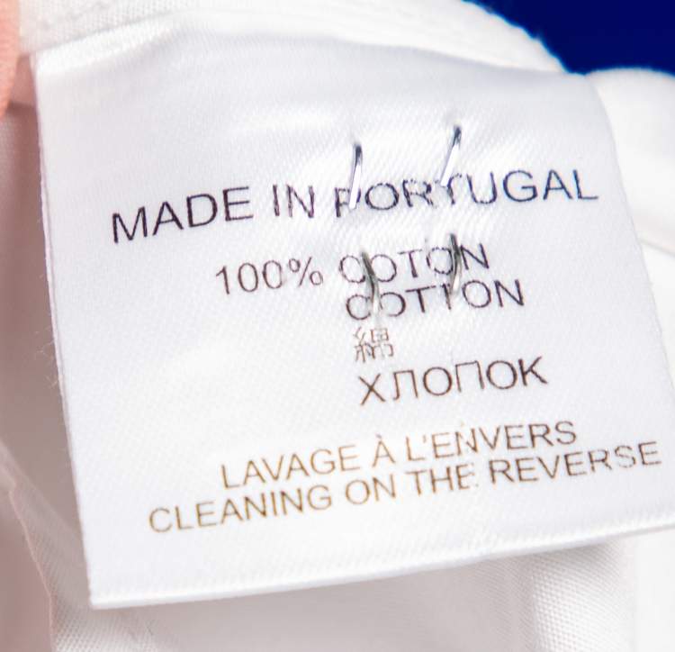 Pre Owned Givenchy White & Black Cotton Button Front Shirt M