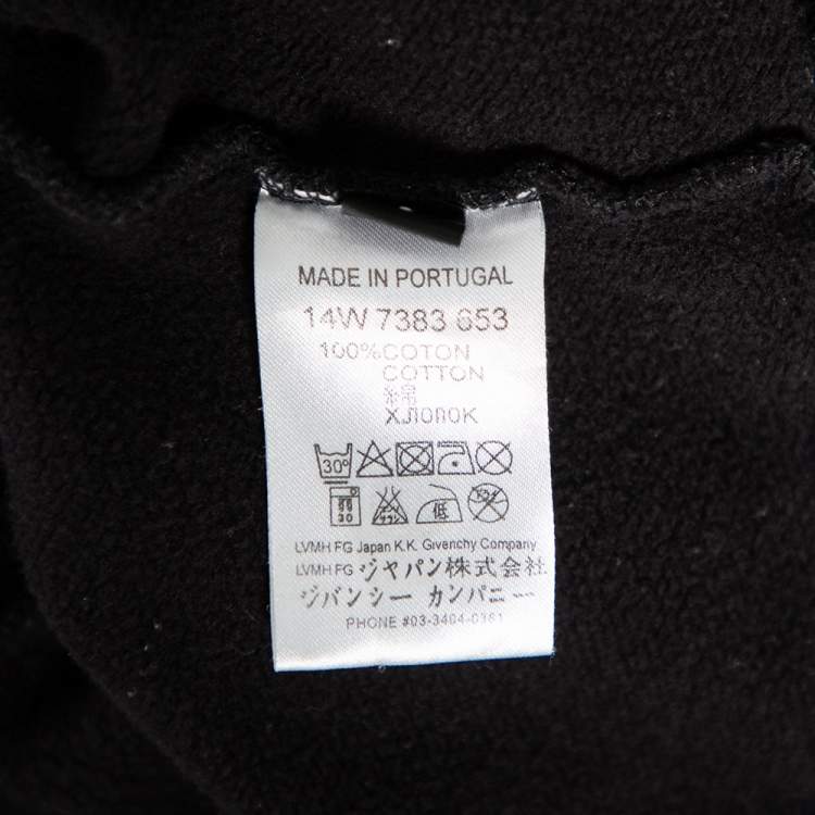 Pre Owned Givenchy Black Cotton 17 Lucifero Printed Long Sleeve Crewneck Sweatshirt S