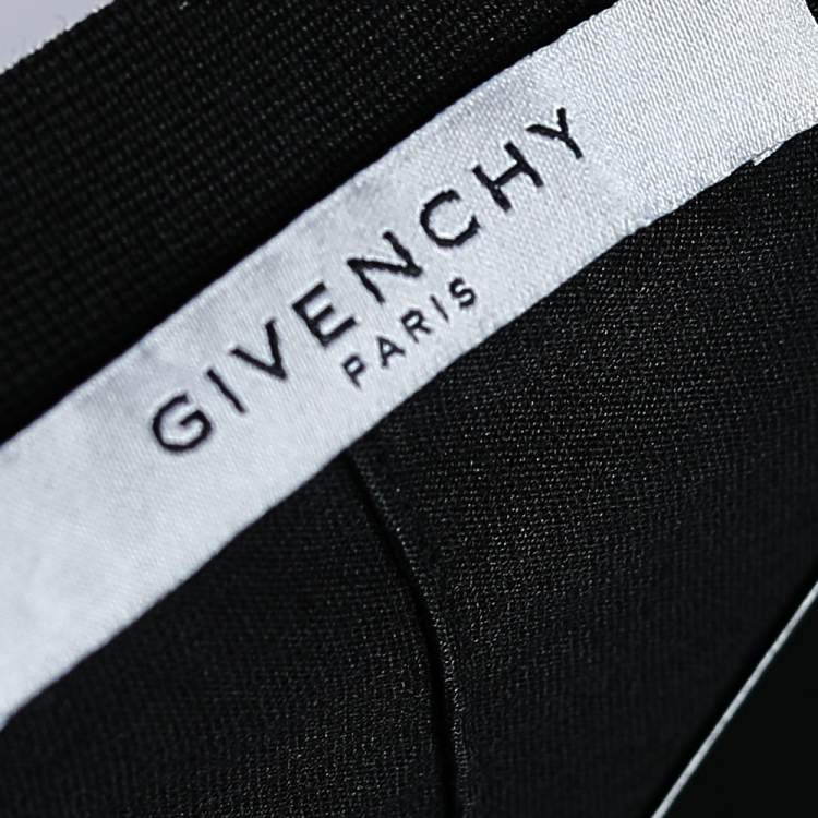 Pre Owned Givenchy Black Abstract Printed Cotton Crewneck T-Shirt S