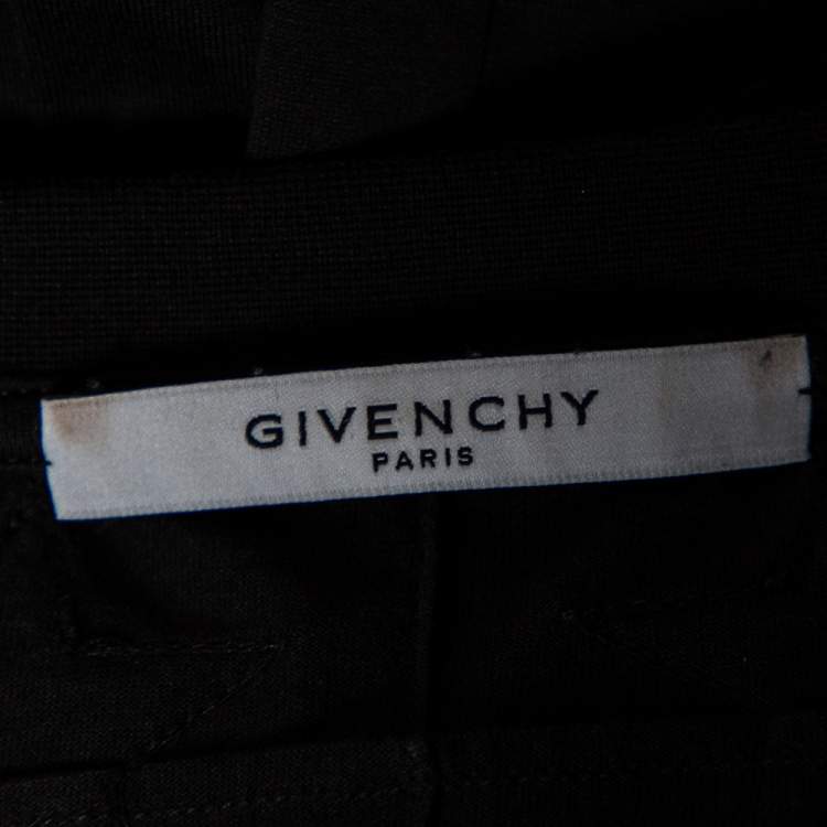 Pre Owned Givenchy Black Star Applique Detail Cuban Fit T-Shirt L