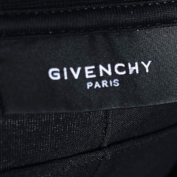 مملوكة مسبقًا Givenchy Black Rottweiler Star Printed Cotton Crewneck T-Shirt XXS