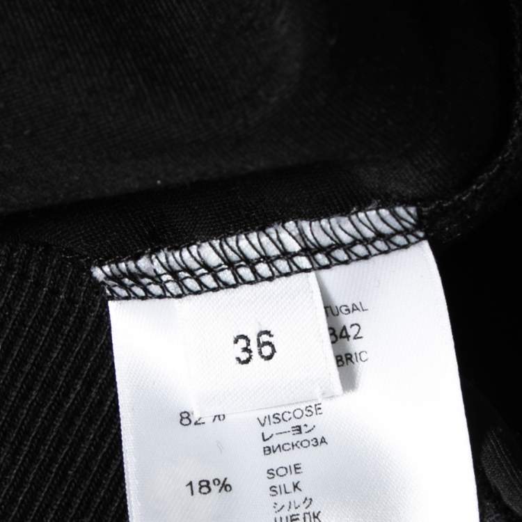 Pre Owned Givenchy Black Printed Velour Shoulder Zip Detail Sweatshirt S