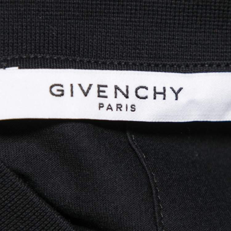 Pre Owned Givenchy Black Cotton Rottweiler Print Cuban Fit T-Shirt S