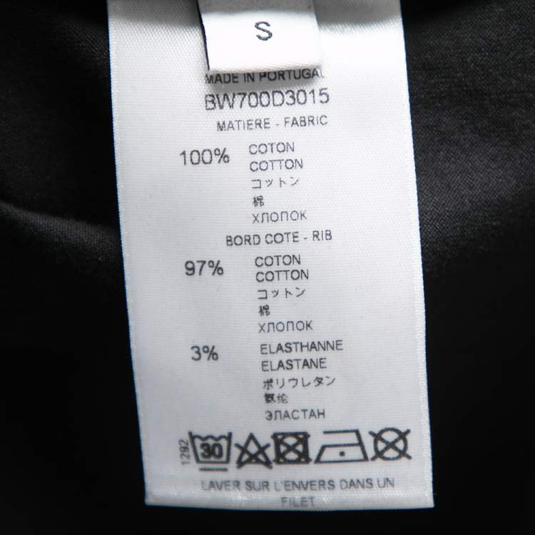 Pre Owned Givenchy Black Distressed Cotton Logo Printed Oversized T-Shirt S