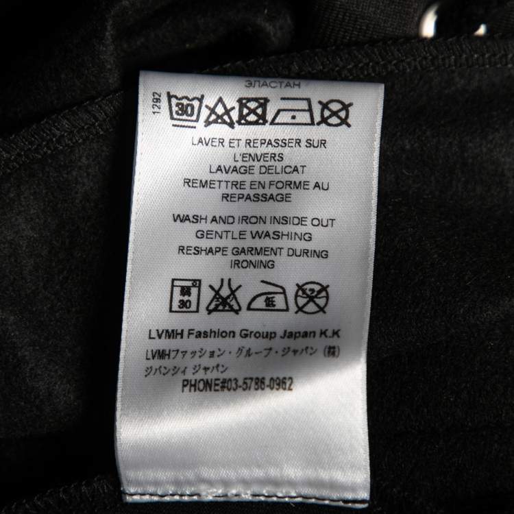 Pre Owned Givenchy Black Jersey Logo Tape Trimmed Shorts M