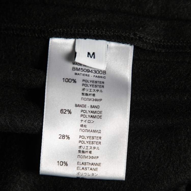 Pre Owned Givenchy Black Jersey Logo Tape Trimmed Shorts M