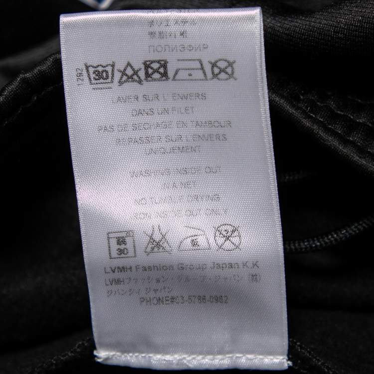 Pre Owned Givenchy Black Jersey Logo Tape Trimmed Joggers S
