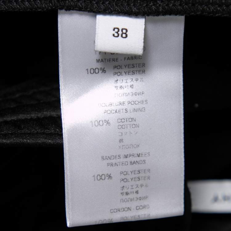 Pre Owned Givenchy Black Jersey Logo Tape Trimmed Joggers S