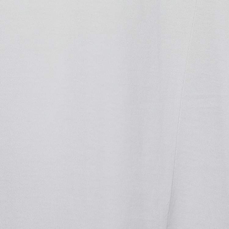 Pre Owned Givenchy White Jersey Star Patch Cuban Fit T-Shirt XL