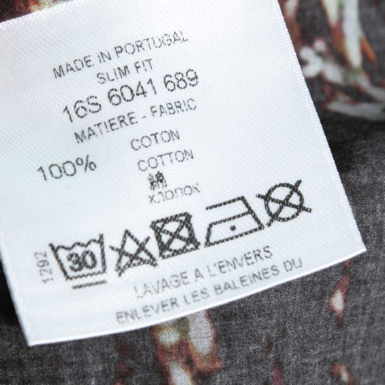 Pre Owned Givenchy Light Blue Cockfight Print Cotton Short Sleeve Shirt XXL