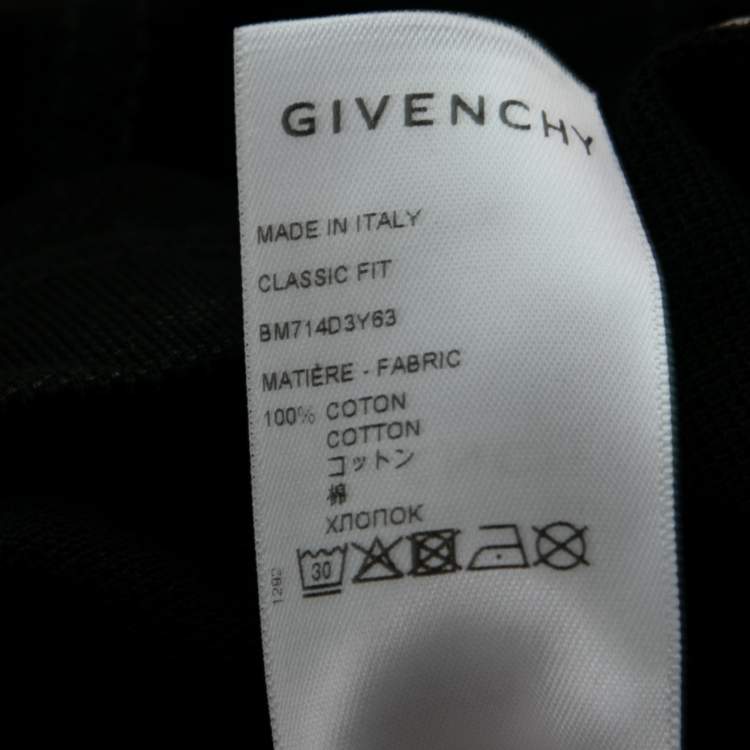 Pre Owned Givenchy Black Cotton Pique Zip Detail Short Sleeve Polo T-Shirt S