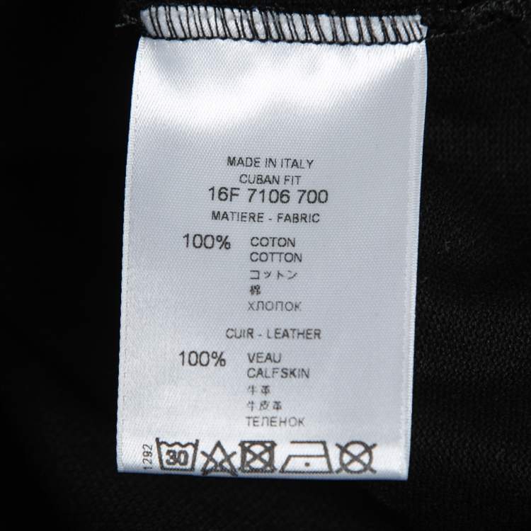 Pre Owned Givenchy Black Cotton Pique Logo Appliqued Short Sleeve Polo T-Shirt XS