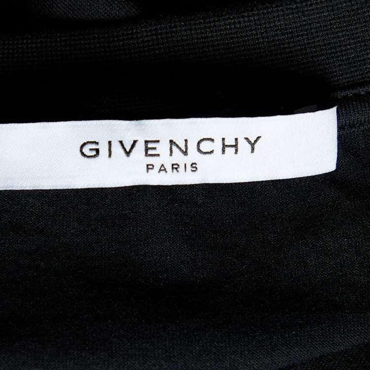 Pre Owned Givenchy Black Whale Printed Cotton Knit Cuban Fit T-Shirt L