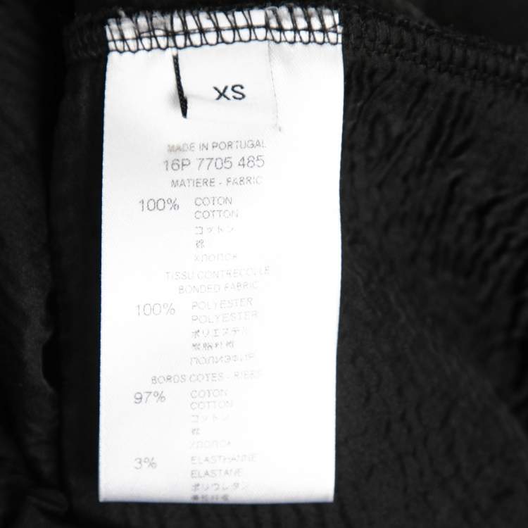 Pre Owned Givenchy Black Destroyed Effect Cotton Sweatshirt XS