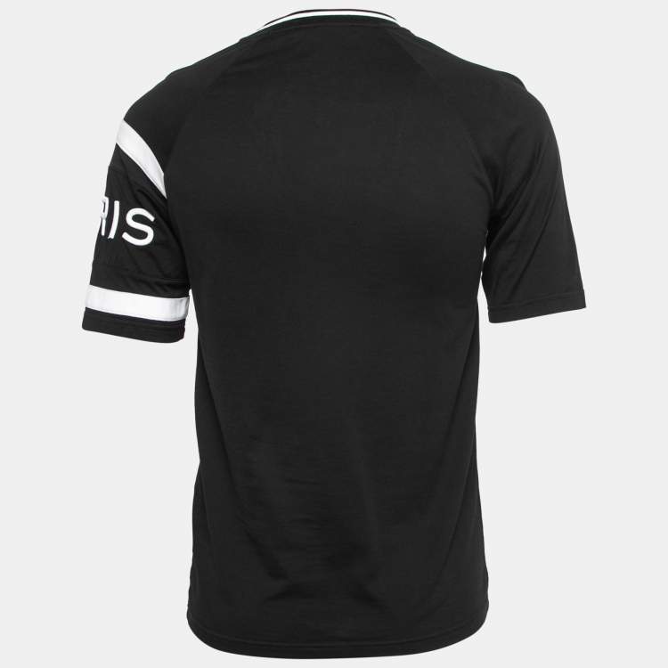 Givenchy Black Cotton Logo Embroidered T-Shirt XS Givenchy | TLC