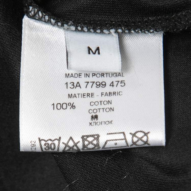 Pre Owned Givenchy Black Cotton Printed Sleeveless T-Shirt M