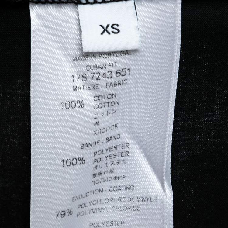 Pre Owned Givenchy Black Cotton Pocket-Detail T-Shirt XS