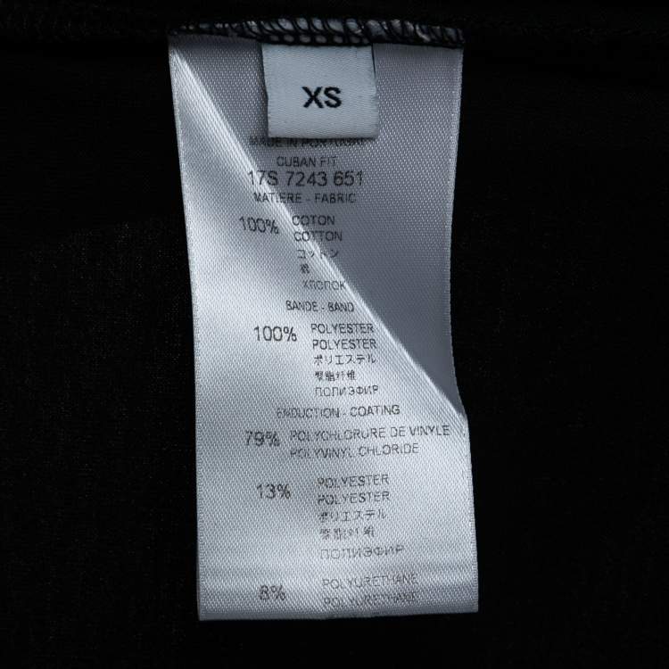 Pre Owned Givenchy Black Cotton Pocket-Detail T-Shirt XS