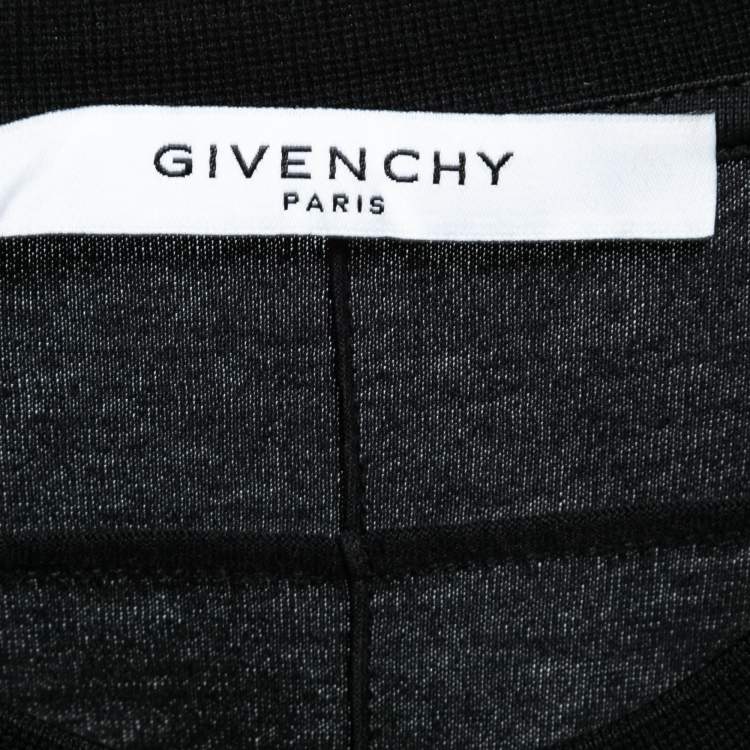 Pre Owned Givenchy Black Cotton Pocket-Detail T-Shirt XS