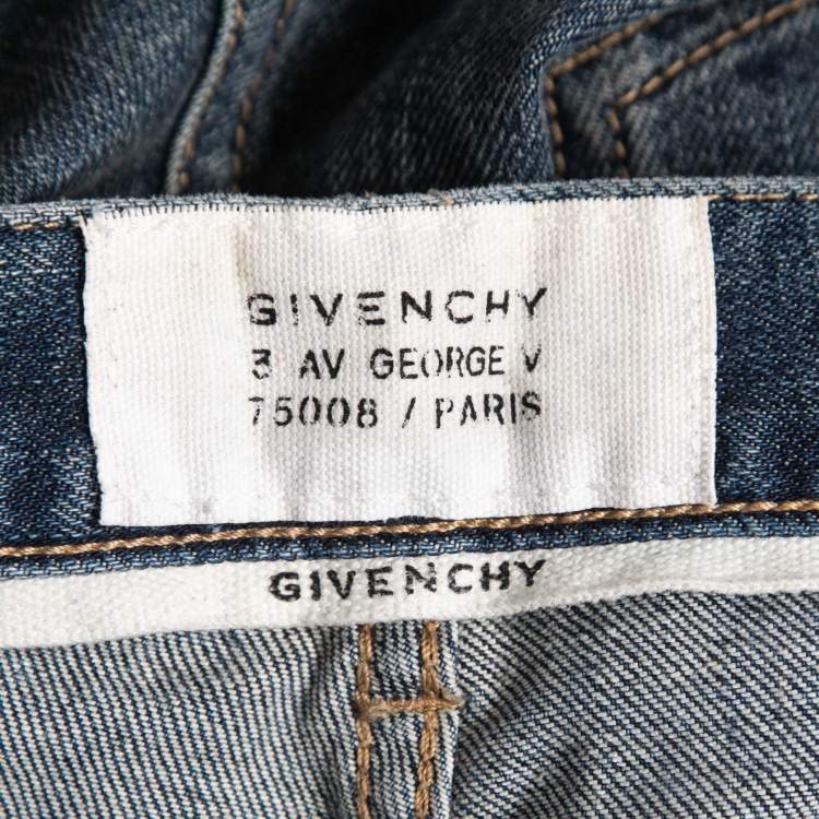 Pre Owned Givenchy Blue Denim Jeans M Waist 34"