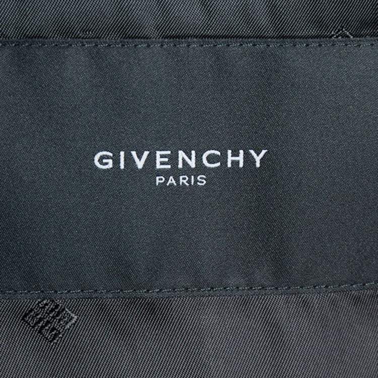 Pre Owned Givenchy Charcoal Grey Striped Wool Suits L