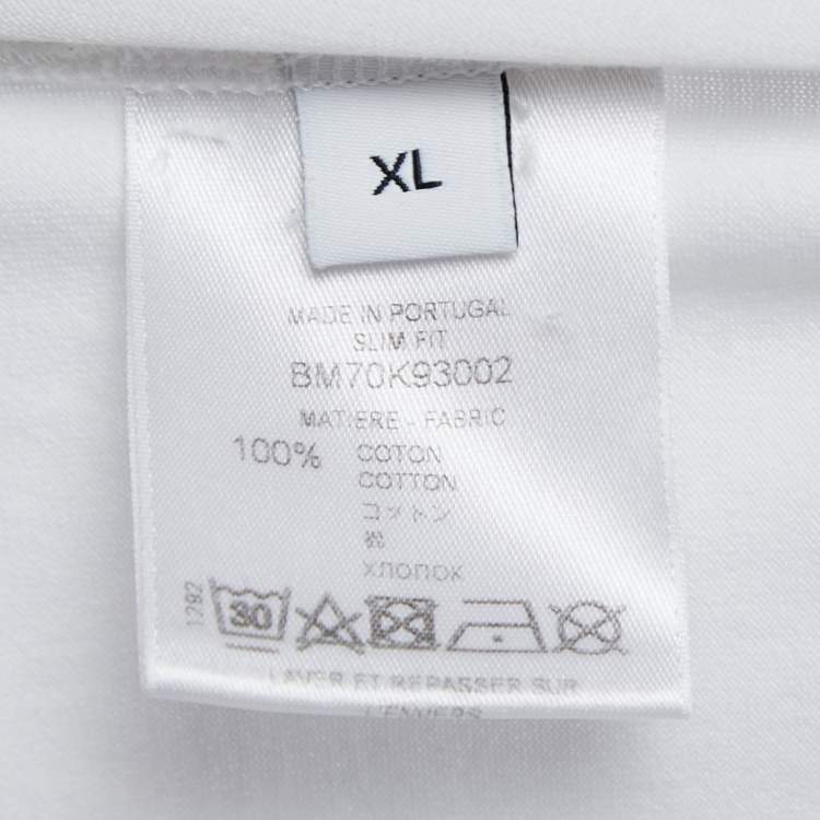 Pre Owned Givenchy White Cotton Faded Logo T-Shirt XL