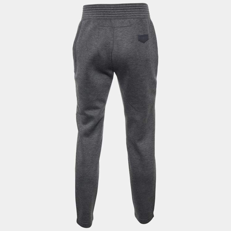 Pre Owned Givenchy Grey Neoprene Sweatpants S