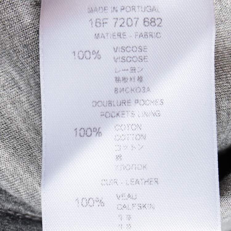 Pre Owned Givenchy Grey Neoprene Sweatpants S