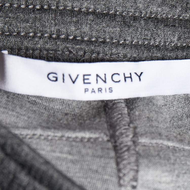 Pre Owned Givenchy Grey Neoprene Sweatpants S