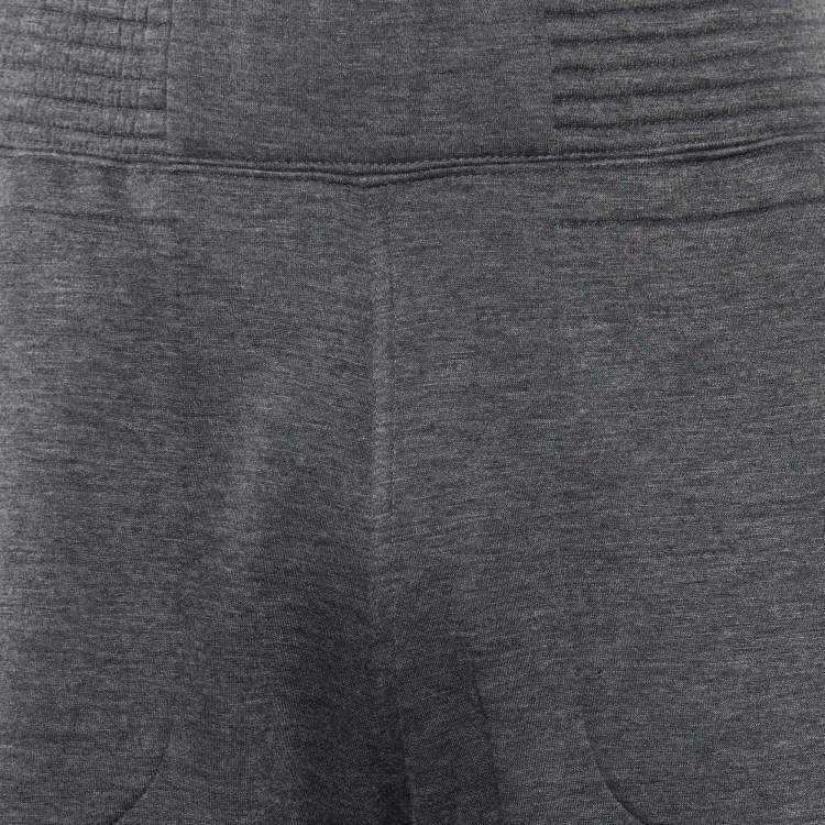 Pre Owned Givenchy Grey Neoprene Sweatpants S