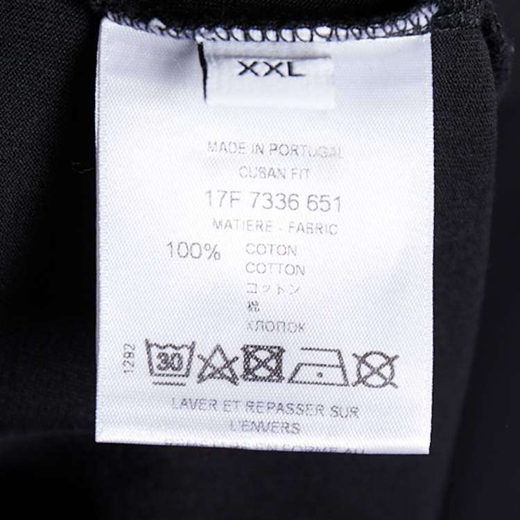 Pre Owned Givenchy Black  Star Printed Cotton Knit Crewneck T-Shirt XXL