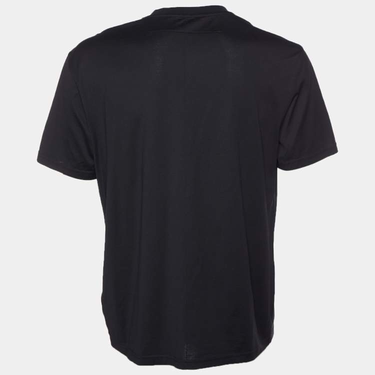 Pre Owned Givenchy Black  Star Printed Cotton Knit Crewneck T-Shirt XXL