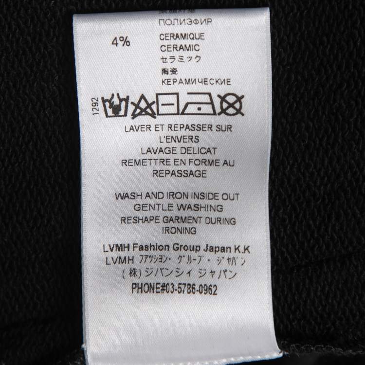 Pre Owned Givenchy Black Cotton Logo Band Detail Track Shorts XS