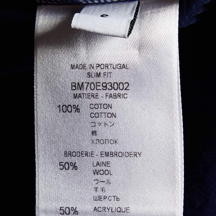 Pre Owned Givenchy Color Block Logo Panel Detail Cotton Knit T-Shirt S