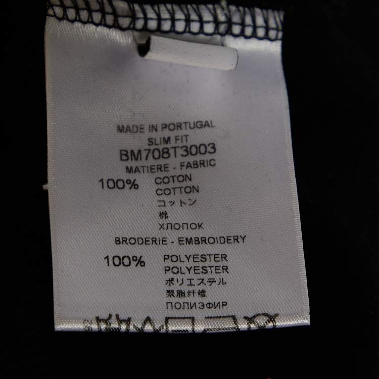 Pre Owned Givenchy Black Logo Embroidered Cotton Knit Sweatshirt XL