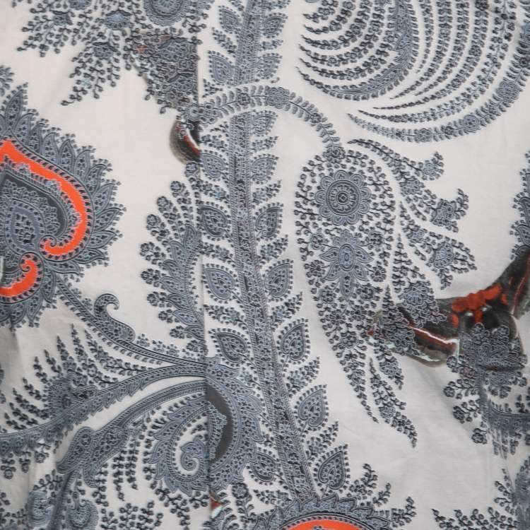 Pre Owned Givenchy Multicolor Paisley Printed Cotton Star Applique Shirt S