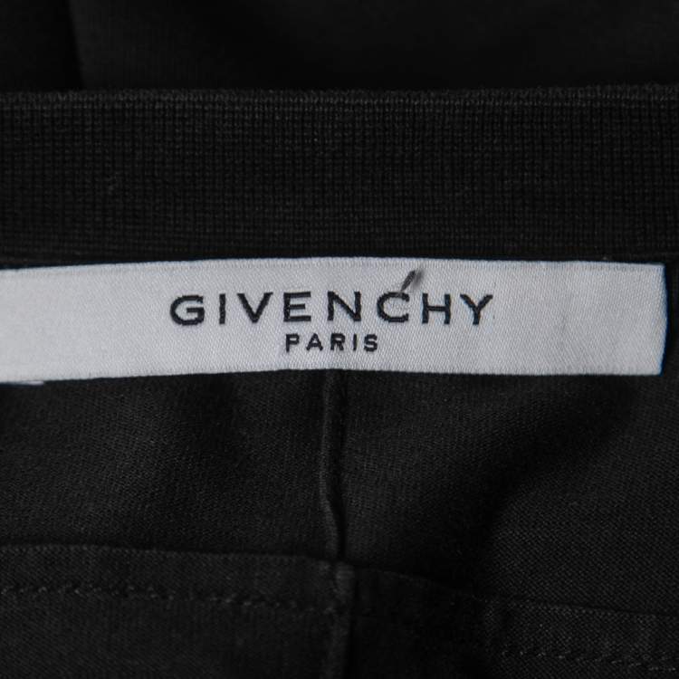 Pre Owned Givenchy Black "I Feel Love" Printed Cotton Crew Neck Short Sleeve T-Shirt L