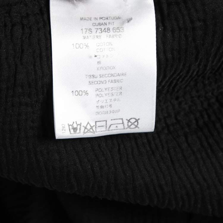 Pre Owned Givenchy Black Distressed Cotton Logo Print Sweatshirt XL