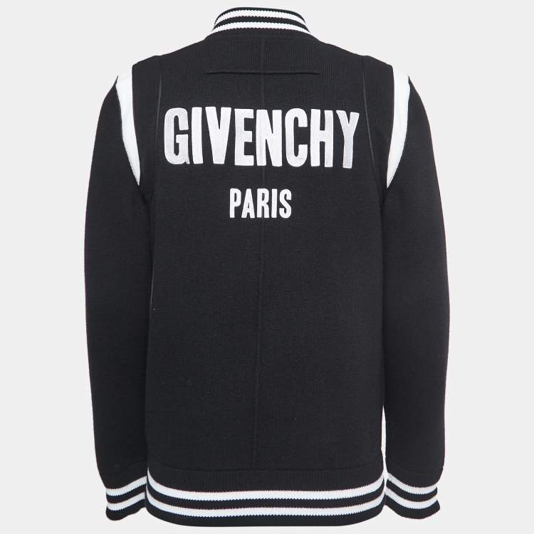 Pre Owned Givenchy Black Wool Blend Button Front Jacket L