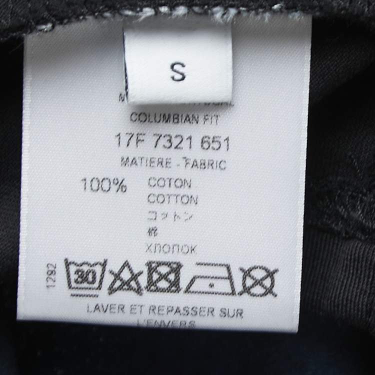Pre Owned Givenchy Black Cotton Shark Printed T-Shirt S