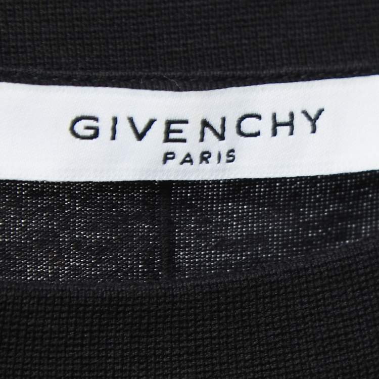 Pre Owned Givenchy Black Cotton Baby's Breath Madonna Printed T-Shirt S