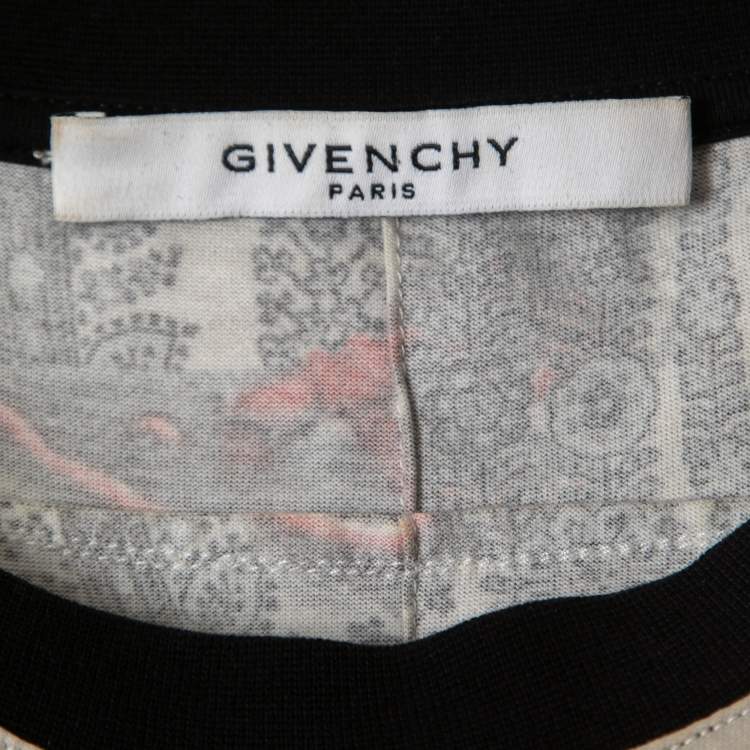 Pre Owned Givenchy Multicolor Paisley Print Cotton Crew Neck Half Sleeve T-Shirt L
