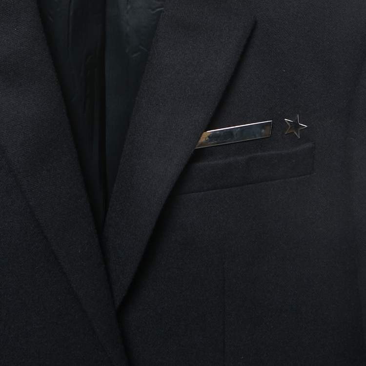 Pre Owned Givenchy Black Wool Single Breasted Blazer M